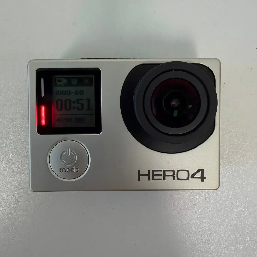 GoPro Hero 4 Camera with Case, Battery, 2 SD Cards in Original Box Bundle TESTED